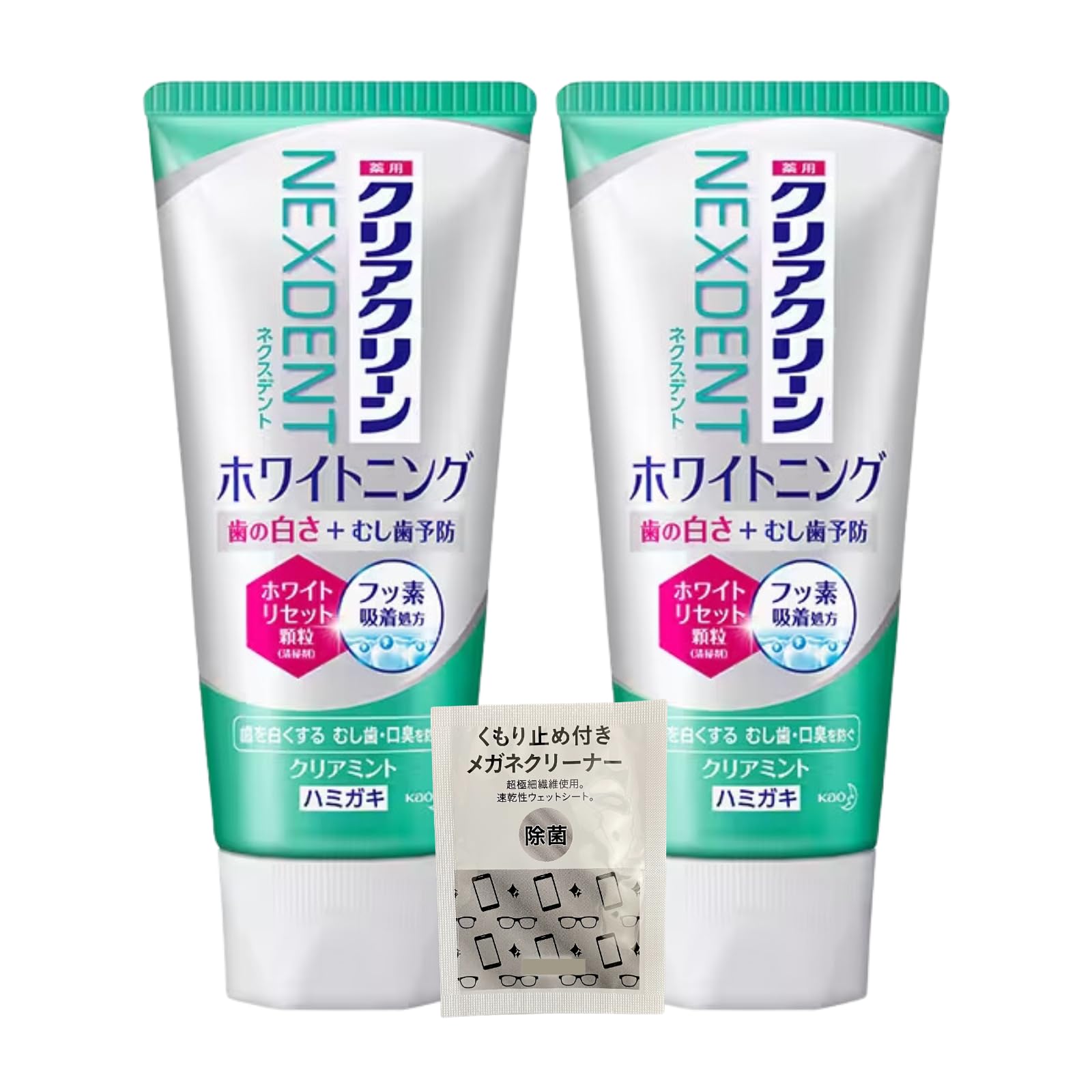 

Отбеливающая зубная паста Clear Clean NEXDENT Clear Mint 120 г x 2 набора Содержит фторид Бонус [Оптовая покупка] Квази-лекарство [Оригинал включен]