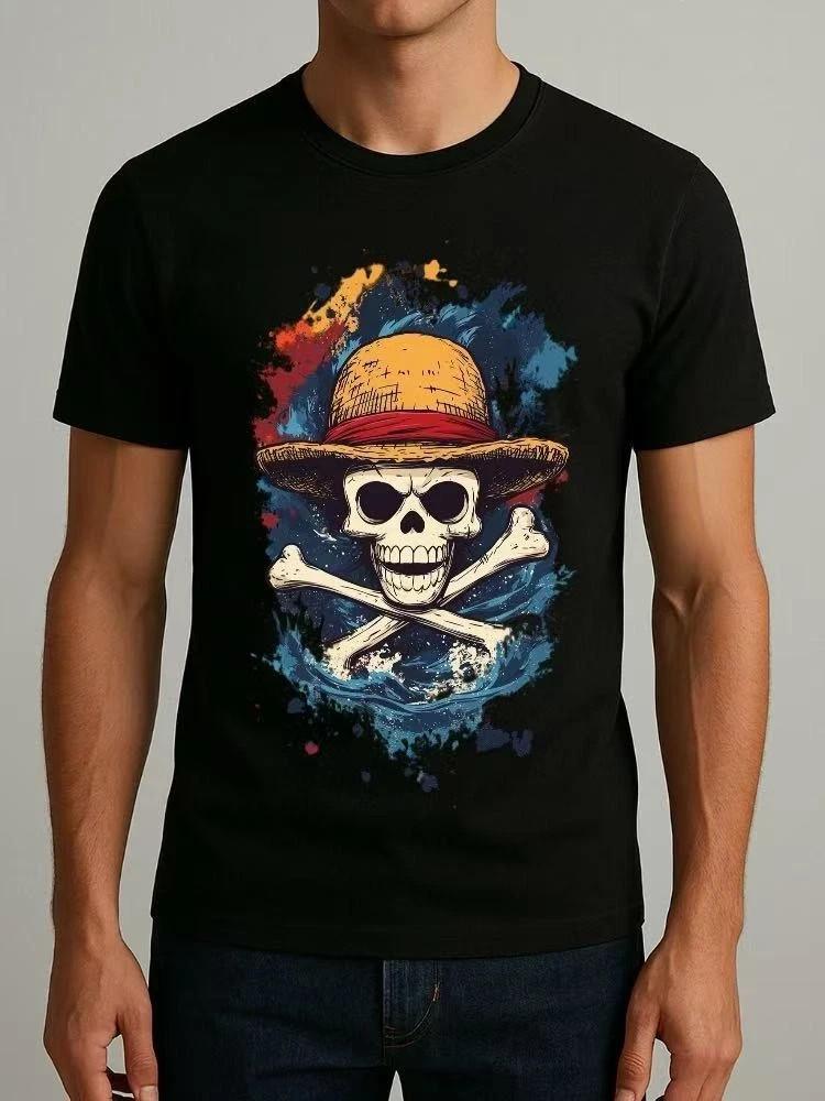 T-shirt with scary and weird straw hat pattern of Straw Hat Pirates Unisex T-Shirt S