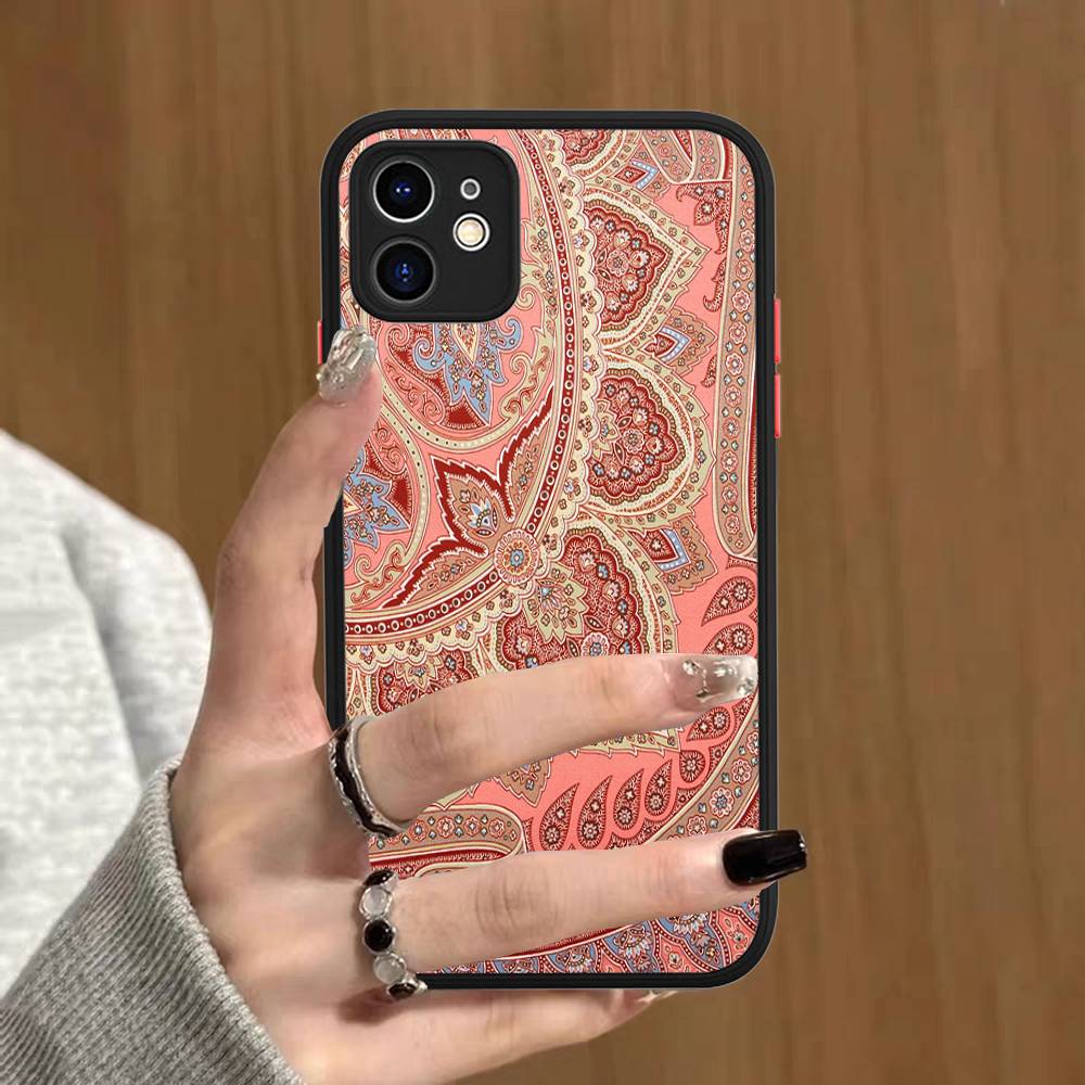 

Classic Design E-Etro Matte Translucent Phone Case For Iphone 16 ProMax 15 14 13 12 11 X XS PRO Plus iphone 12