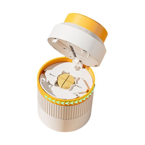 3-v-1 Řezačka na pilulky 1/4 1/2 Dělič pilulek s úložným prostorem Drtič pilulek Přenosný organizér na tablety pro malé nebo velké pilulky Domácí cestovní použití