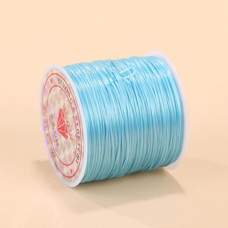 1Roll Beading Thread Accessories Flat Elastic Thread Elasticity Spandex DIY 0.8mm Elastic Cord Hand Knitting