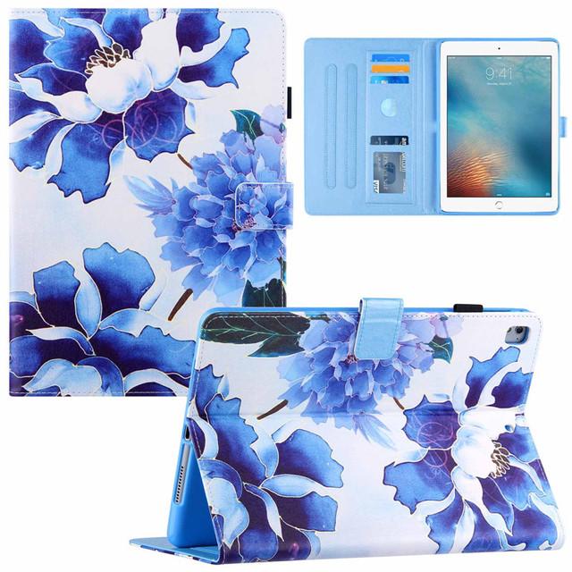 Tablet Case For IPad 9 7 2018 2017 5th 6th Generation Air 2 5 6 Case A1822 A1475 Cute Marble Flower Painted Soft Silicone For IPad 9.7 Case