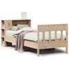 Bookshelf Bed without Mattress 75 x 190 cm Solid Pine Wood