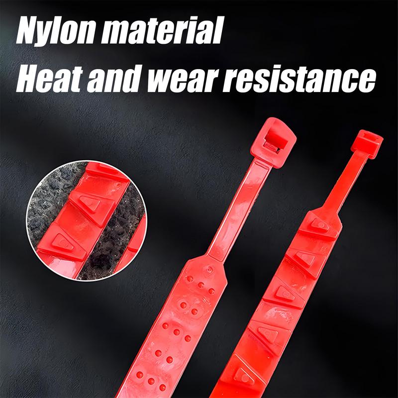 Snow Chains For Motorcycles Reusable Anti Snow Chain Nylon With Storage Bag Anti Skid Car Tire Chains Extrication Chain For Snow