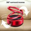 Solar Powered Car Air Freshener Double Rings Suspension Long Lasting Fragrance Deodorant Auto Aromatherapy Diffuser Ornament Car Interior Accessories