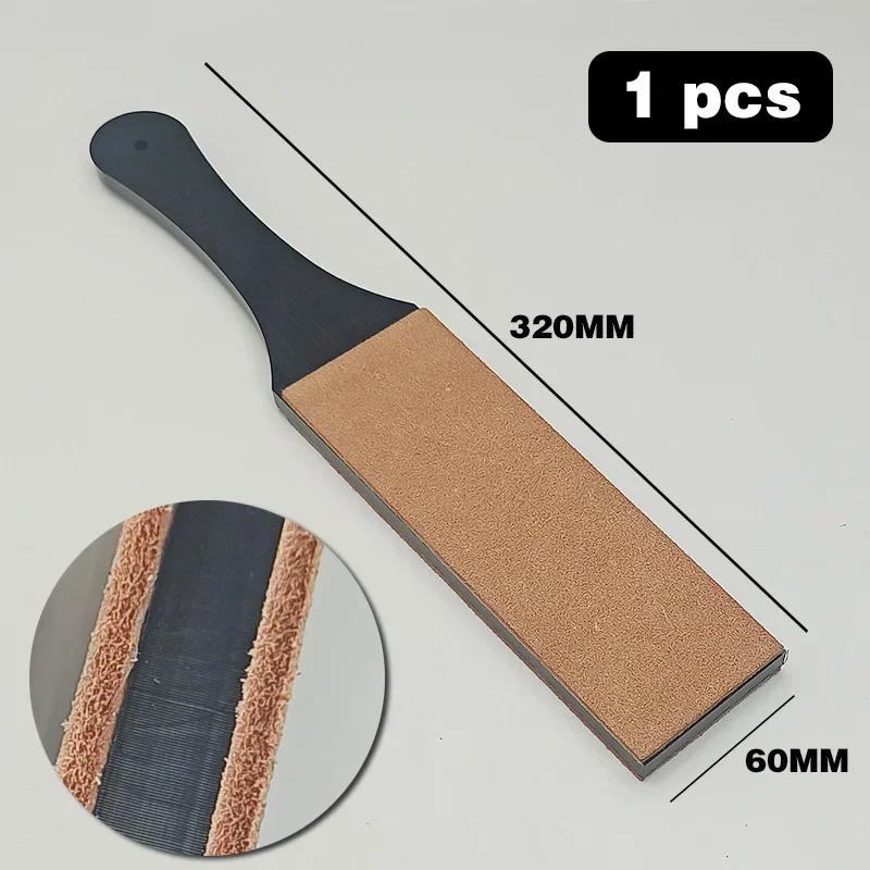 NEWGenuine Leather Straight Razor Folding Knife Sharpening Shave Sharpener Sharpening Belt Polishing Leather and Polishing Paste