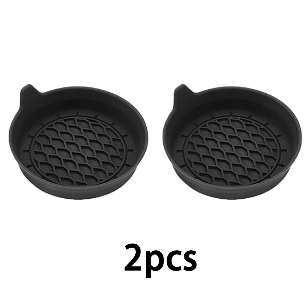 Car Water Cup Pad Holders Non-slip Silicone Waterproof Sift-Proof Spill Anti-skid Cup Holders For Most Auto Interior Accessories