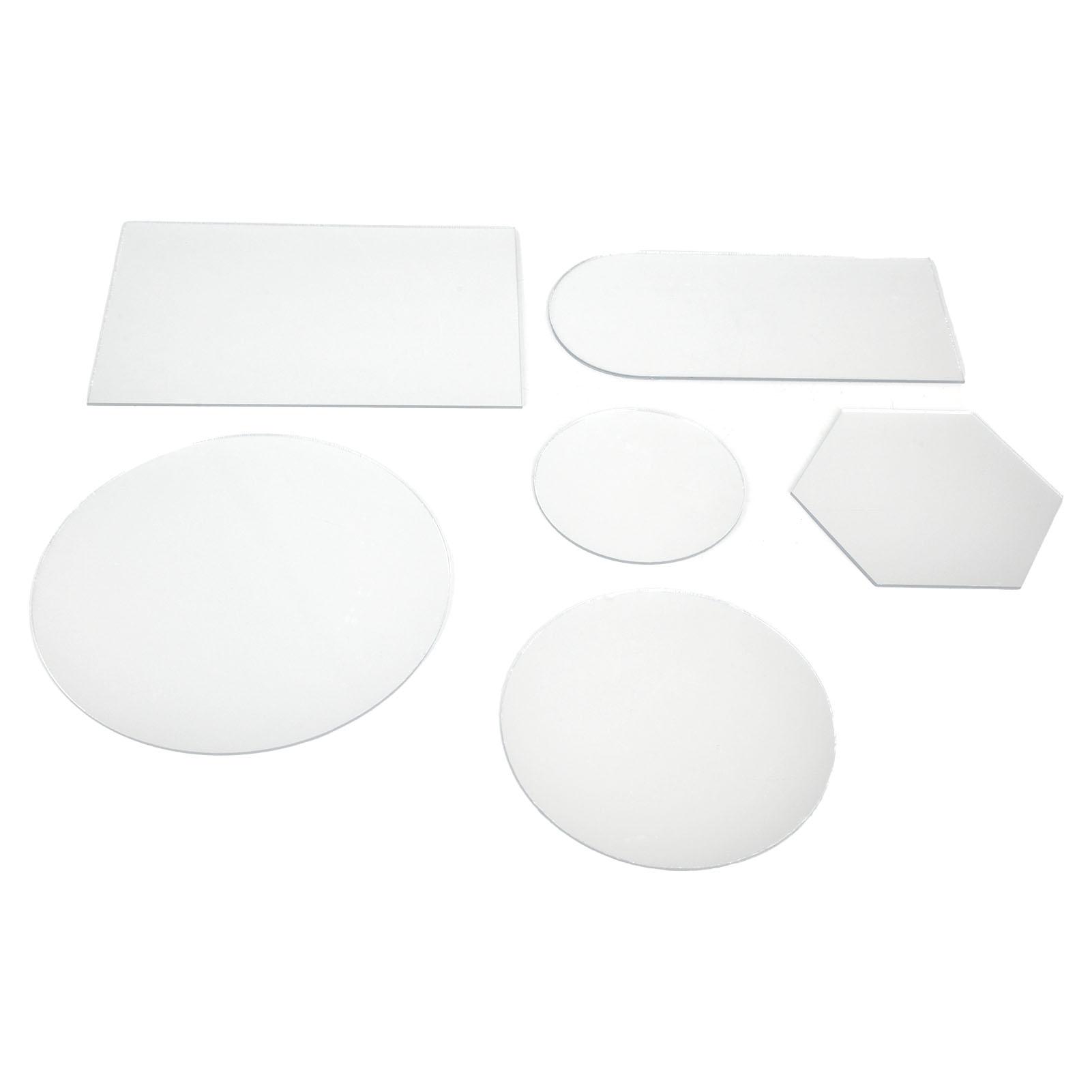 

6Pcs Special Shape Mirror Wall Sticker Acrylic Decorative Background Wall Sticker for Home Office