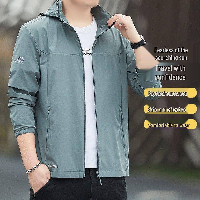 

2026 Men s Ultra-Thin Breathable Ice Silk Sun Protection Clothing - Summer Outdoor Casual Sports & Fishing Apparel 4XL