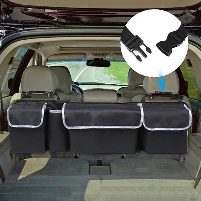 Car Rear Seat Multi Pockets Sundry Storage Bag Vehicle Trunk Accessory Organizer