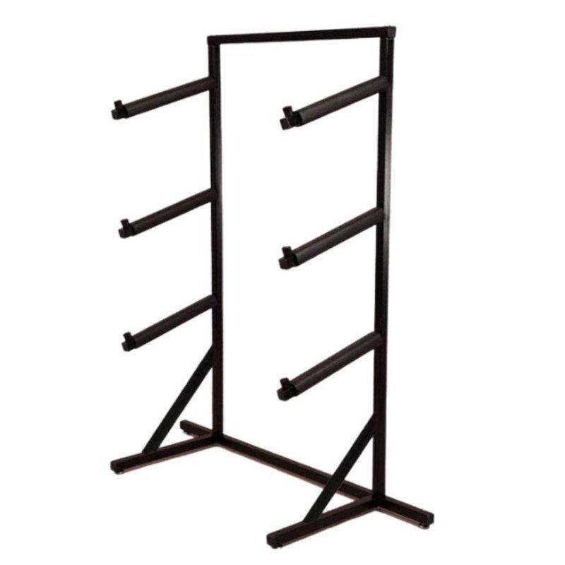 Skrutkovač na lyže a snowboard Podlahový stojan Organizér vybavenia Stojan na snowboard pre jednu a dve dosky black