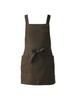 Bib Apron Bib Short Apron CT2398 6 Brown Free [Seven Uniform]