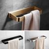 Brushed Gold Brass Bathroom Towel Ring Wall-mounted Shower Towel Rack Chrome/Black Toilet Towel Bar Bathroom Hardware Pendant