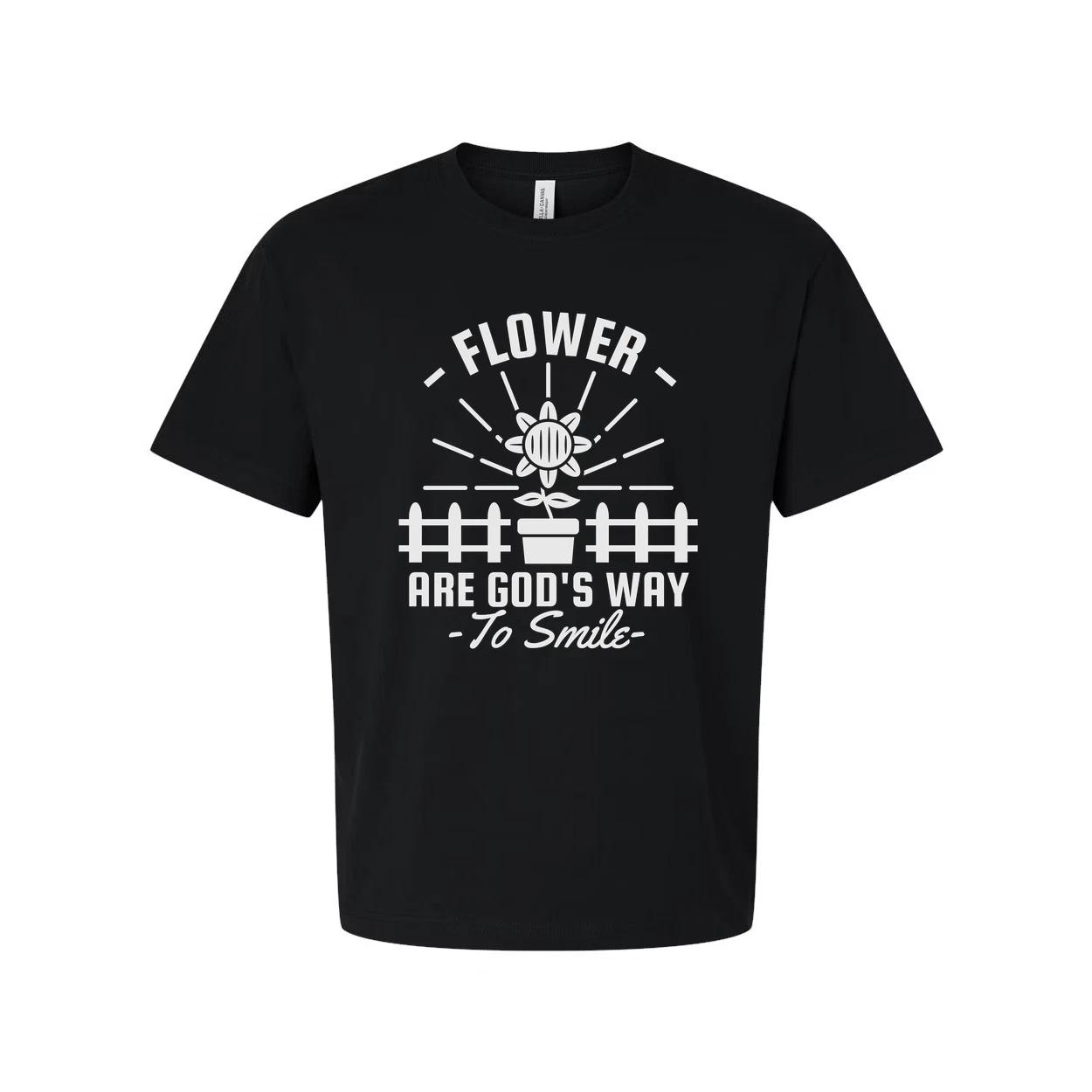 

Unisex Gardening T Shirt With Sunflower Fence Graphic And Inspirational Quote De XL