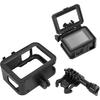 Action Camera Cage Protective Case Anti‑Fall Frame Housing with Cold Shoe Mount for 9