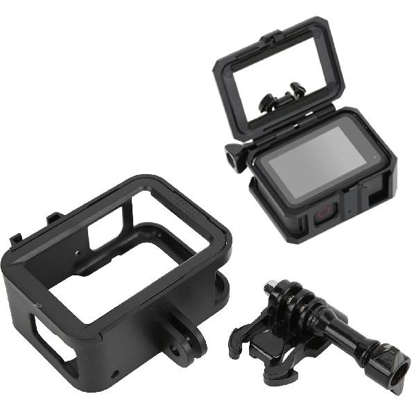 Action Camera Cage Protective Case Anti‑Fall Frame Housing with Cold Shoe Mount for 9