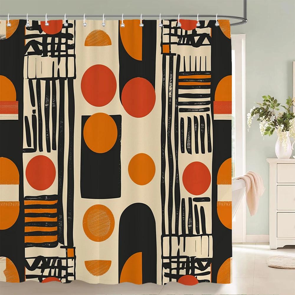 Bohemian Style Shower Curtains Mandala Boho Flowers and Plants Printing Bathroom Curtains Waterproof Polyester Bath Curtain