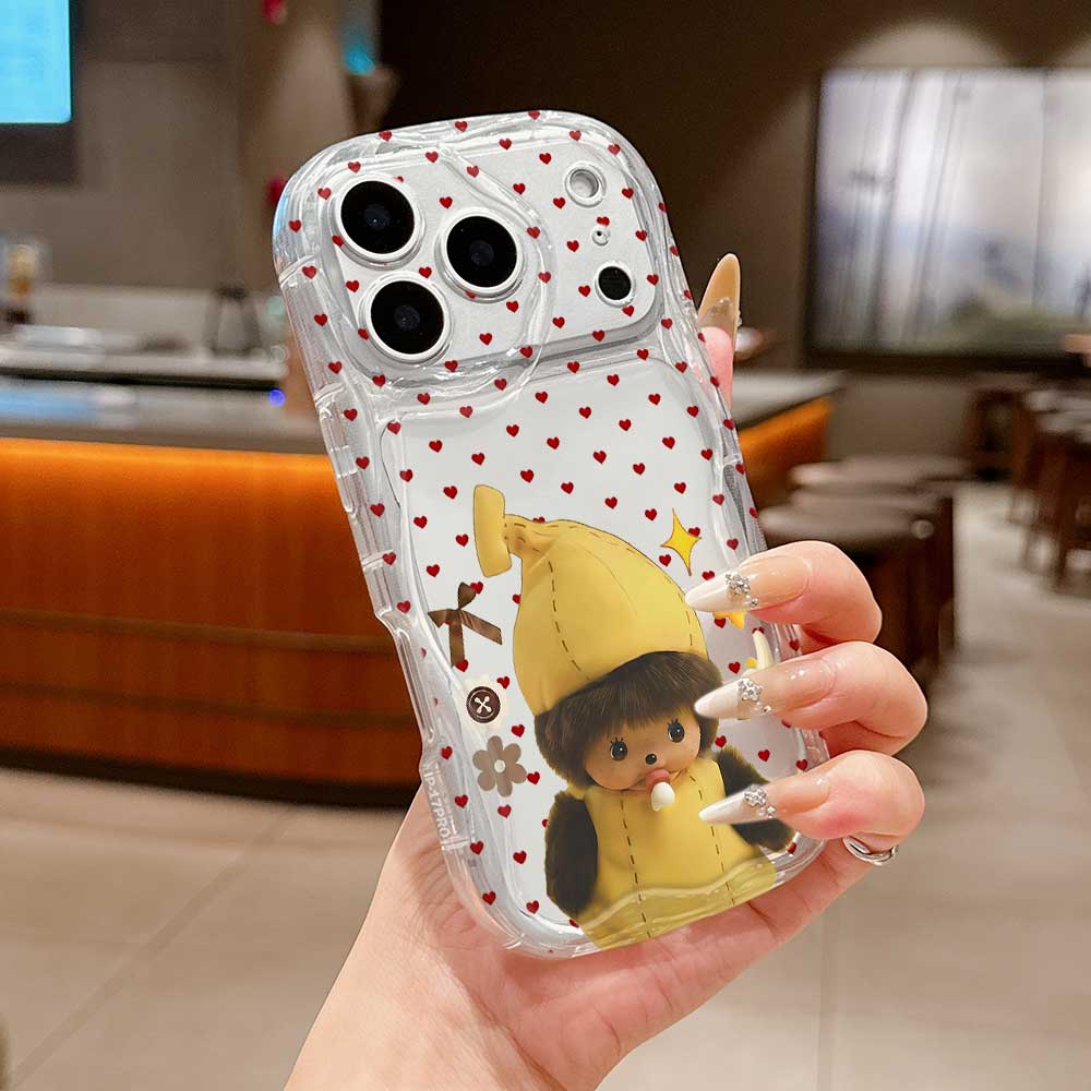 Ins Cute M-Monchhichis Phone Case For Samsung Galaxy A17 M16 A56 A36 A26 A16 A06 A15 A54 A34 A24 A14 A04 A13 A73 A53 4G 5G