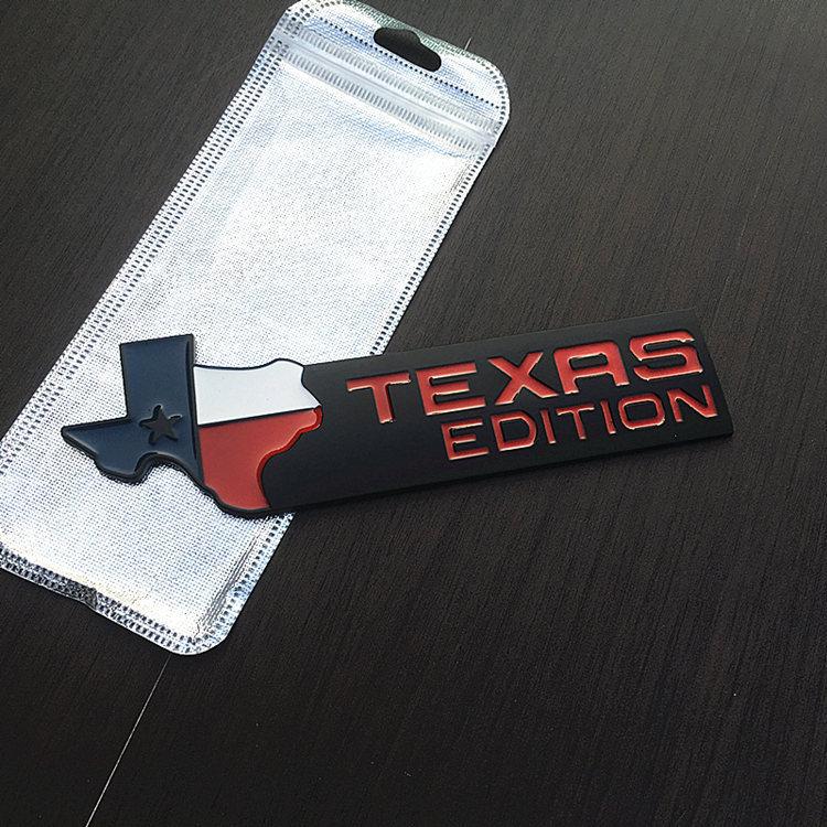 Personalized three-dimensional Texas version car sticker Lone Star grille modification