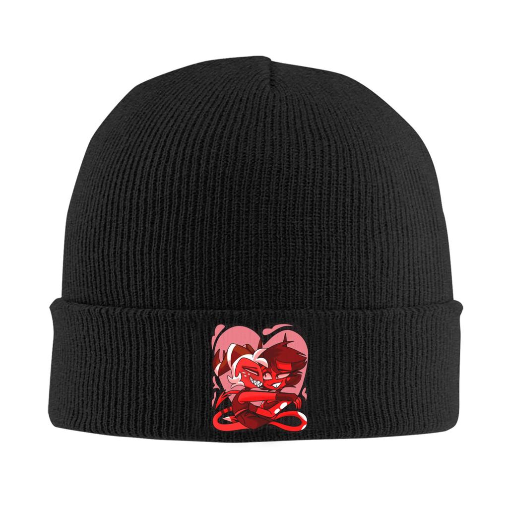 Helluvas Bosses Millie and Moxxie Knit Hat Beanie Hats Gym Thermal Elastic Unisex Adult Bonnet Hats Autumn Custom Casual Caps