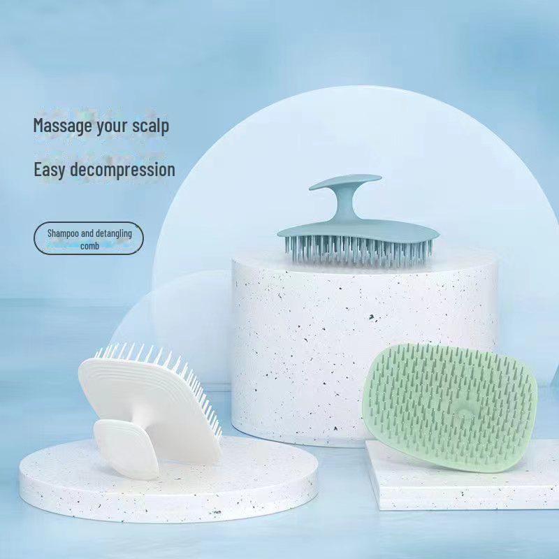 Premium Shampoo & Scalp Massage Brush - High-Efficiency Cleansing and Smoothing Comb for Hair