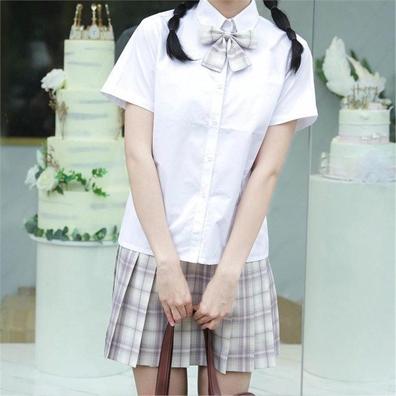 

Подлинная летняя рубашка с коротким рукавом в японском академическом стиле JK с квадратным воротником Small