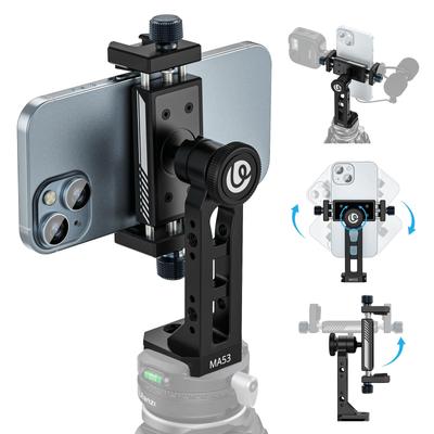 Ulanzi Yeni Sürüm Cep Telefonu Tutucu Tripod Akıllı Telefon Tutucu Tripod Montaj Top Eksen 360 Derece Dönüş Alüminyum Açı Ayarı Vida Tipi Hızlı