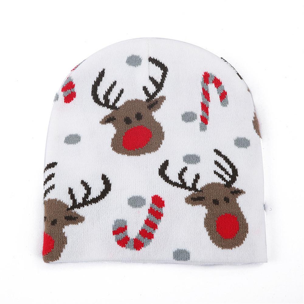Knit Hat Red Xmas Cap Winter Hat Woolen Christmas Hat For Xmas Party Decor Winter Fashion Holiday Accessories