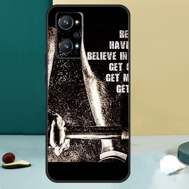 Bodybuilding Gym Fitness For Realme 14 13 Pro Plus 10 11 12 GT 5 6 6T GT7 Pro C61 C55 C53 C51 C21Y C25S C75 C67 Case