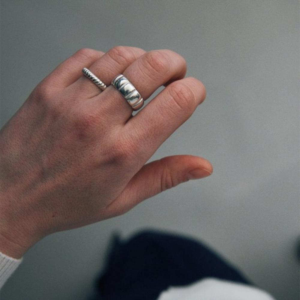 Verte 925 Silver Tier Ring   cinq.Silver.234