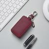 Leather Car Key Holder Pouch Men's and Women's Universal Zipper Keys Bag Organizer Gift High-end Car Key Case Cover Key Wallet