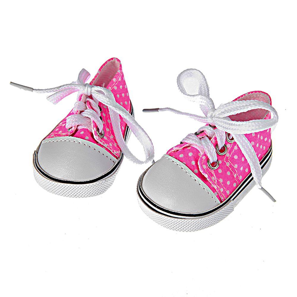7cm Handmade Toys Birthday Gifts Doll Accessories Canvas Shoes Doll Shoes Wave point Shoes
