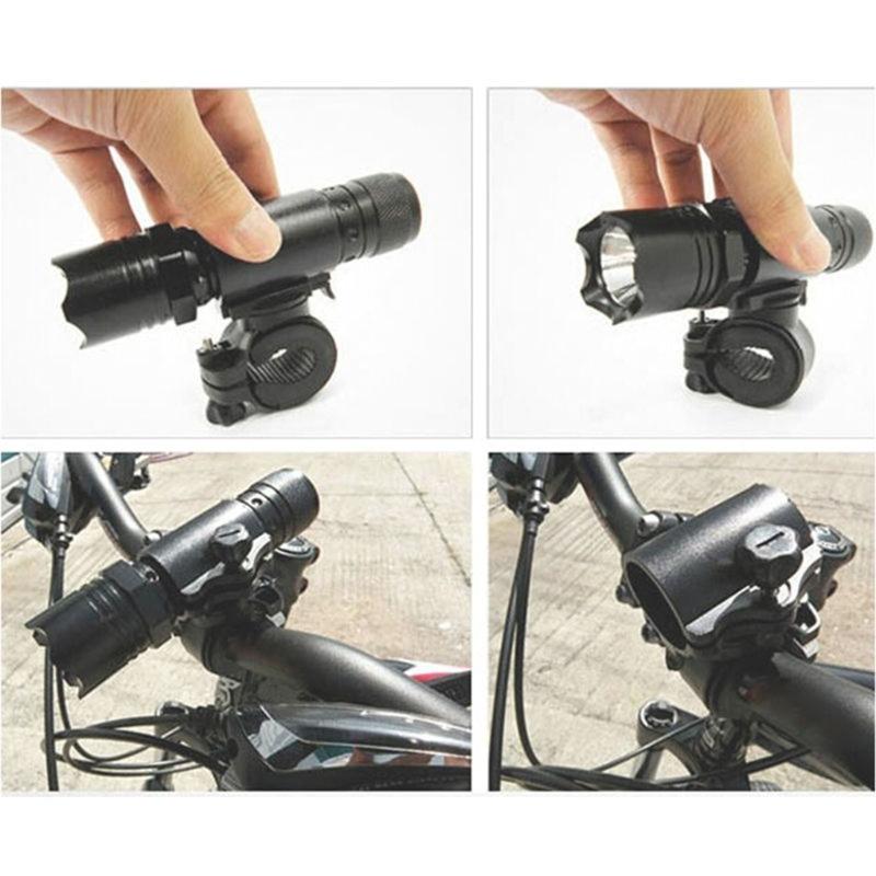 2Pcs Bicycles Torches Holder Handlebars Mount Cycling Flashlight Holder Universals Torches Clip  Headlight Holder