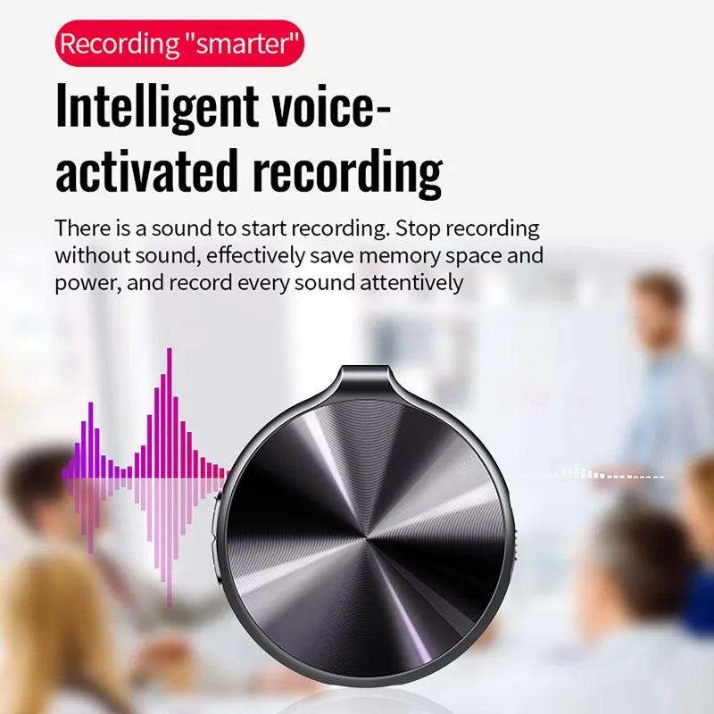 4GB-64GB Mini Keychain Voice Actiaved Recorder Portable HD Noise Reduction Microphone Digital Audio Sound Recording MP3 Player