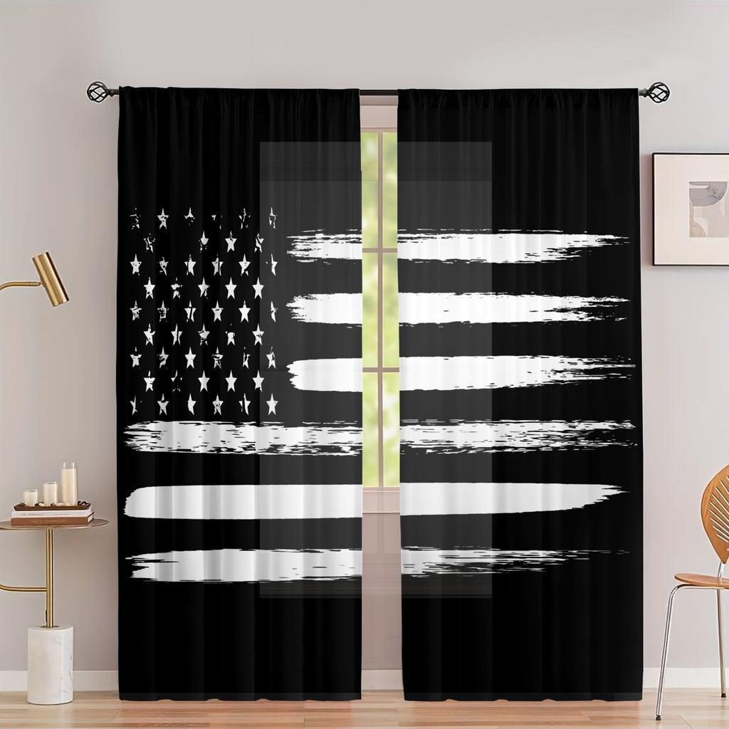 Retro Nationalflaggenmuster Bedruckte Vorhänge Weihnachtsdekorationen Schlafzimmer Wohnzimmer Heimdekoration Vorhang Polyester Ideal für Bereich