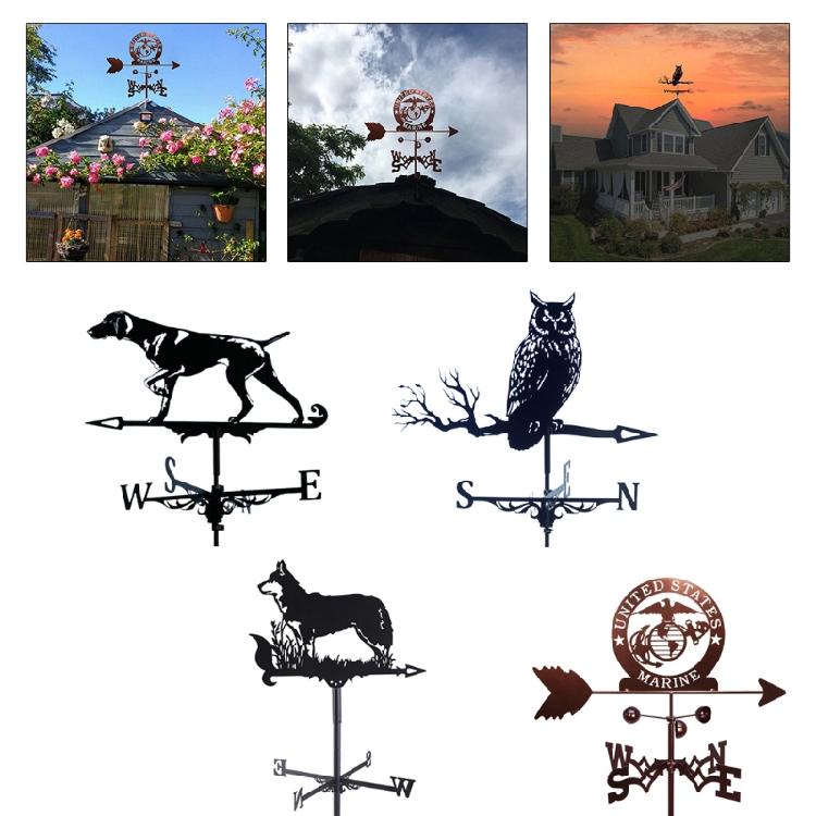 Retro Farm Scene Garden Stake Weathervane Professional Measuring Tools Patio