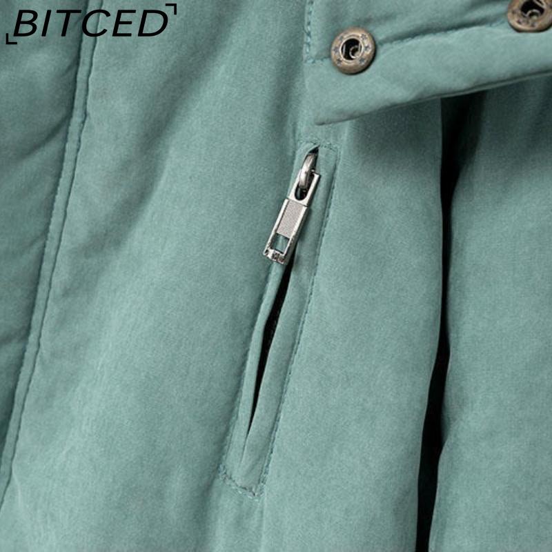 BITCED Autumn/Winter Plus Size Women's Shearling Hooded Zip-Up Fleece-Lined Coat