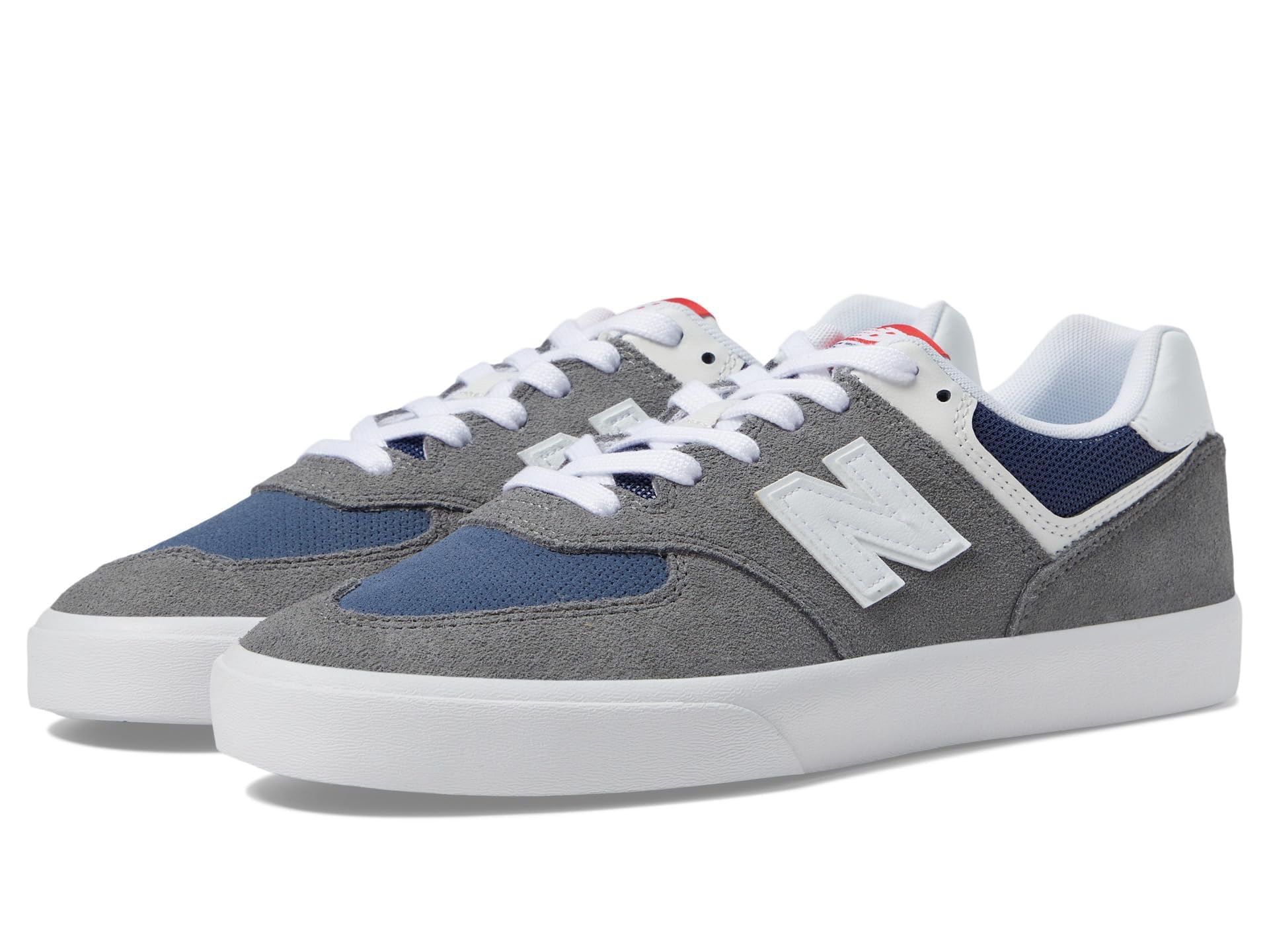 

New Balance 574 9 Wide Wide Men Vulc, Grey/White, Women/7.5