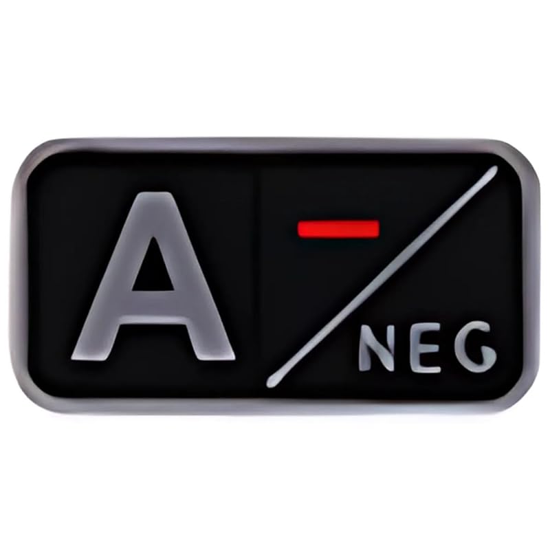 

blood type PVC Velcro patch A-