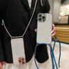 Plating Case For Oneplus 12 11 10 10T 10R One Plus 13T 13 9 Pro 8 Lens Camera Protect Transparent Crossbody Lanyard Strap Cover