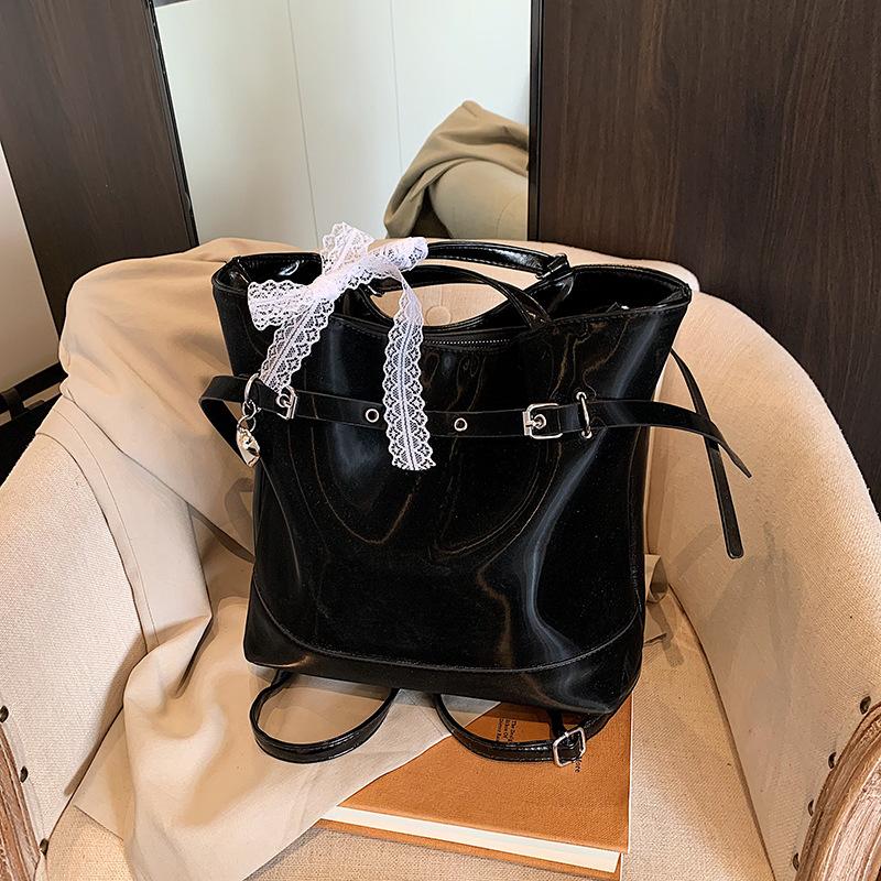 

Винтажная сумка-тоут для通勤 женская большой вместимости 2025 новая повседневная универсальная на плечо, сумка-мессенджер, модный рюкзак 39*13*29.5