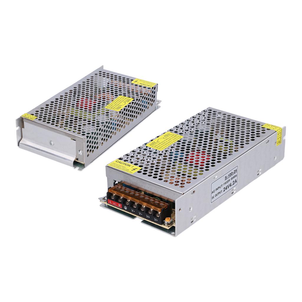   Switching Power Converter, Aluminum Alloy Power Supply 100W 24V with    , for LED Light   Displays 3D Printers CCTV Cameras  