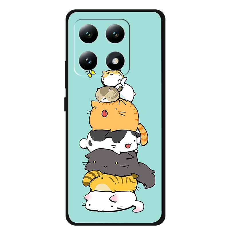 For Xiaomi 15T 5G Case Colorful Flowers Soft Silicone TPU Back Case For Xiaomi 15T Pro 5G Capa Boho Colorida Anti-Scratch Cover