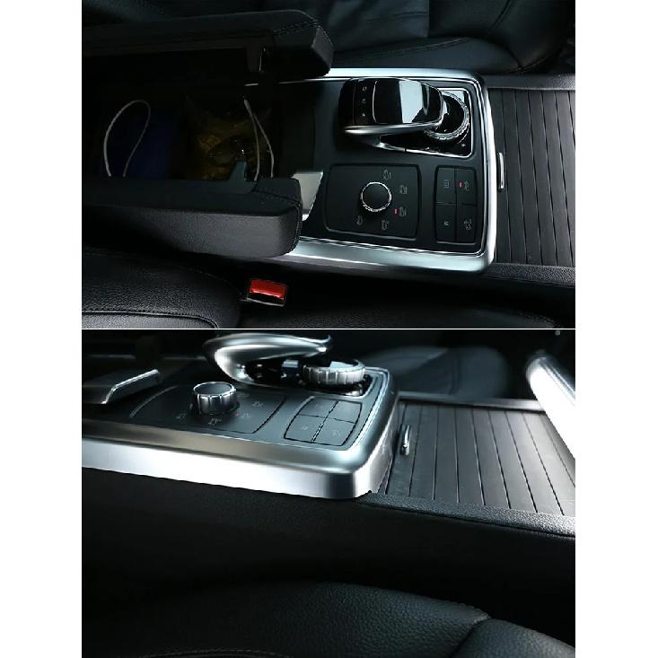 ABS Carbon Fiber Central Control Multimedia Mode Trim Frame For Mercedes Benz GLE GLS ML GL Class W166 2013-2019 Car Accessories