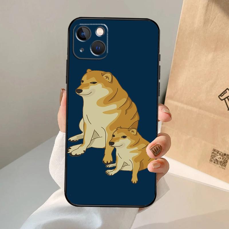 Cheems Doge Phone Case For iPhone 17 Air 16 15 14 13 12 11 Pro Max 12 13 Mini 15 16 Plus 16e Cover Coque