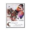 30 pcs/pack Vintage Butterfly PET Stickers Creativity Decorative Hand Account Scrapbooking Junk Journal Supplies