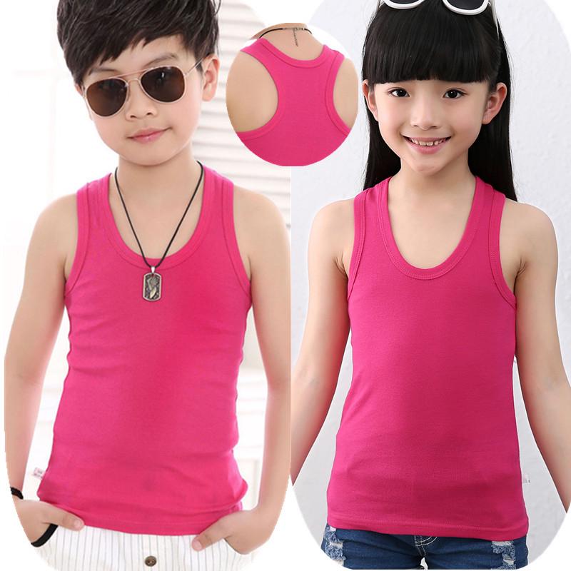 Kids' Cotton Camisole Tank Top for Boys & Girls - Lightweight, Summer Base Layer