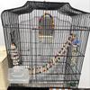 Wood Parrot Toys Bird Toy Cage Bird Accessories Swing Suspension Bridge Ball Cage Bells Pet Supplies Set