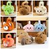 Rabbit Capybara Plush Shoulder Bags Anime Cartoon Animal Plush Bag Capybara Handbags  Toy Gift