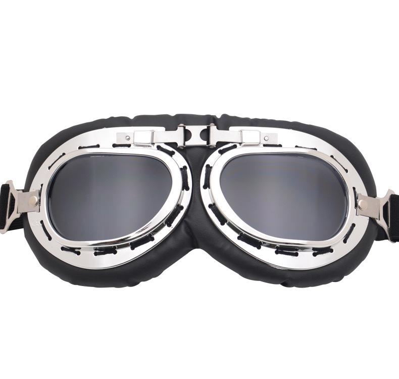 Retro Motorbike Motocross Helmet Pilot Goggles Jet Vintage Wwii Pilot Goggles Motorcycle Scooter Glasses Offroad Glasses